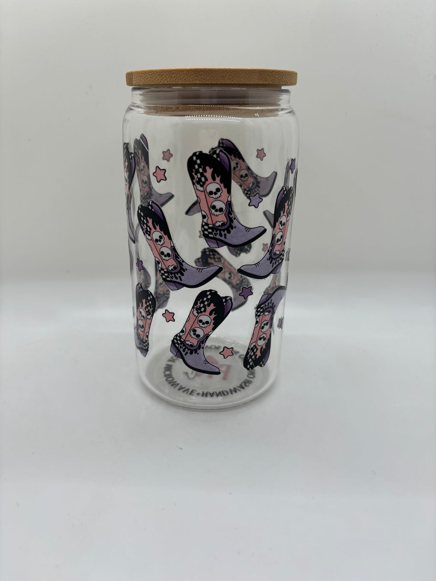 Emo Cowgirl Glass Can Cup