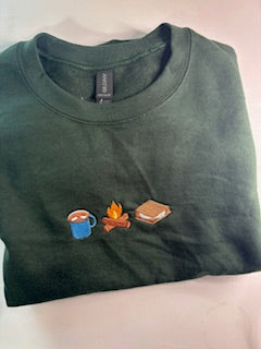 Camping Embroidered Sweatshirt