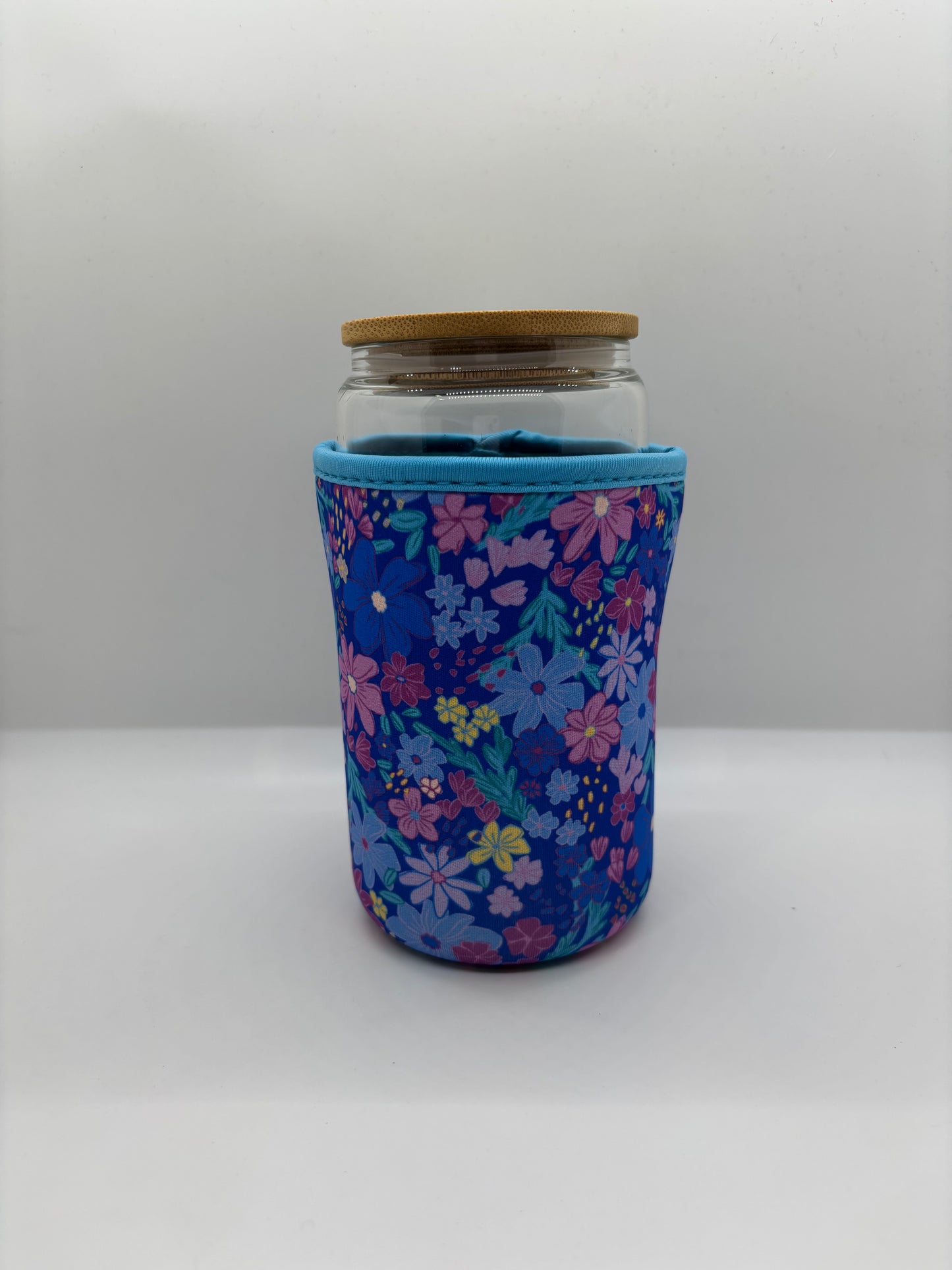 Blue Floral Large Coozie