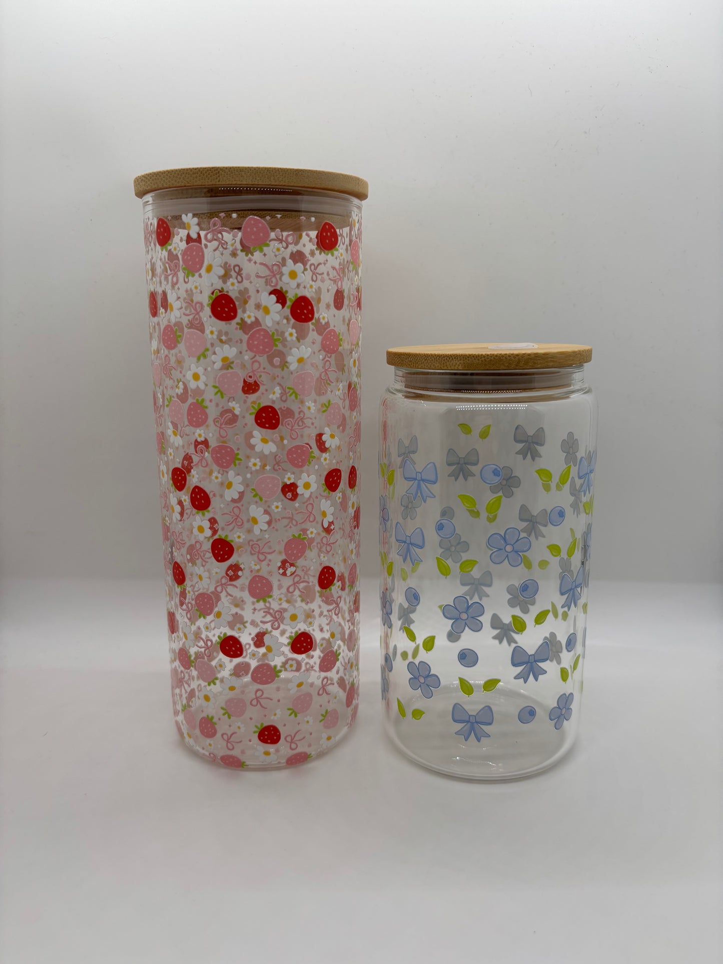 Lemon Zest 25oz Glass Can Cup