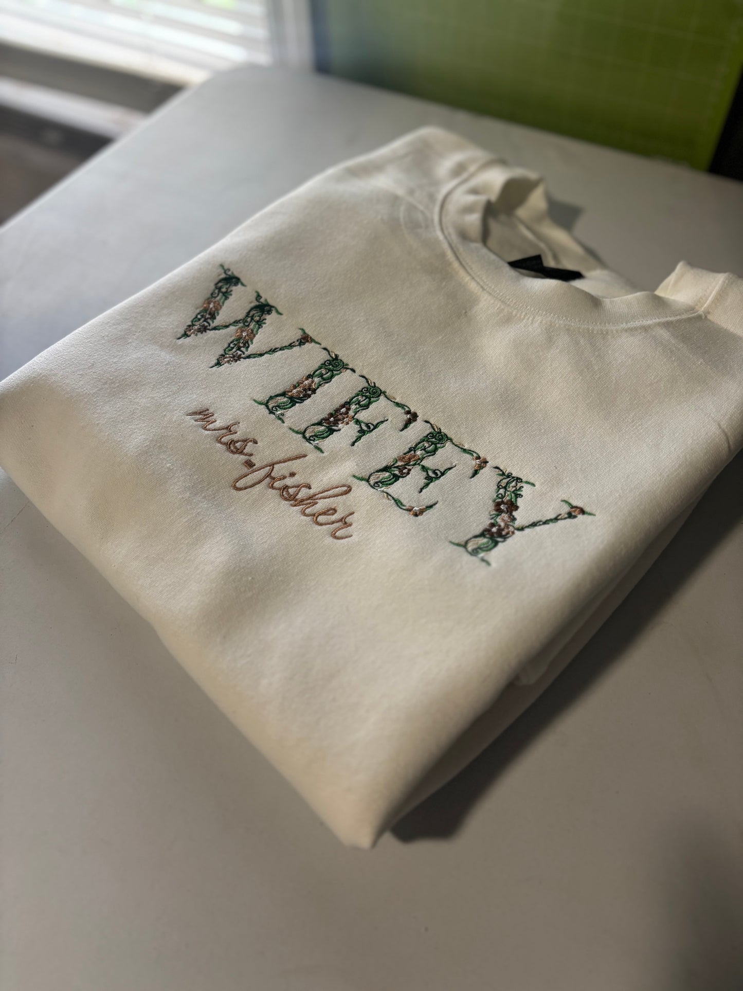 Custom Wifey Sweatshirt