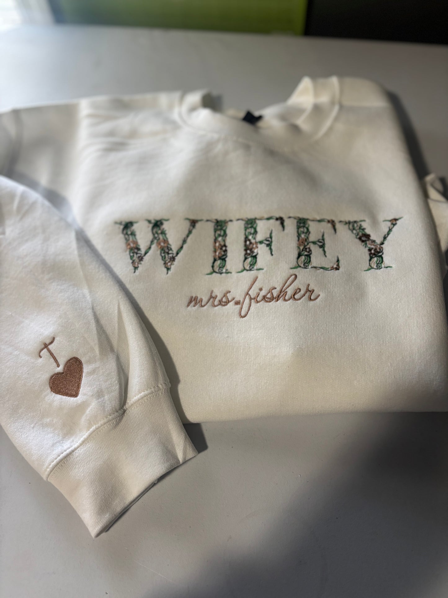 Custom Wifey Sweatshirt
