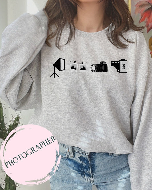 Photographer Embroidered Swetashirt