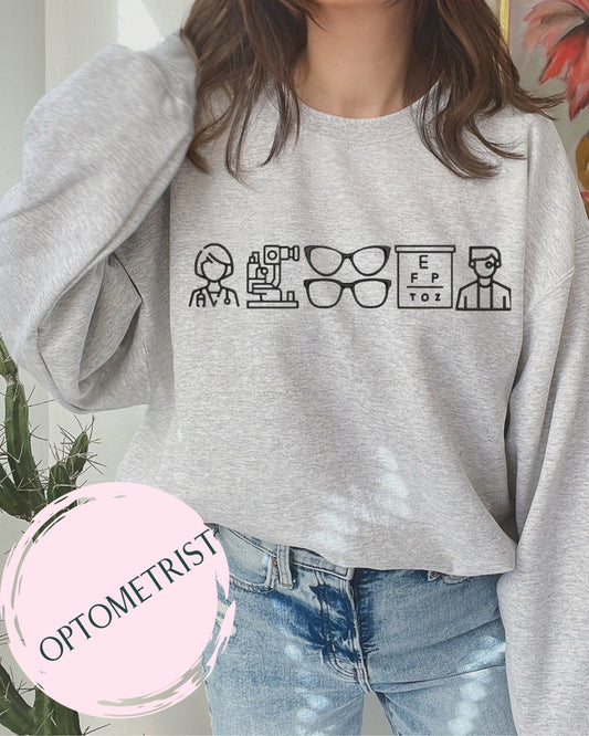 Optometrist Embroidered Sweatshirt