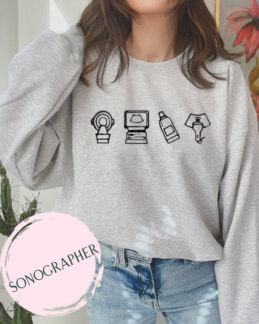 Sonographer Embroidered Sweatshirt
