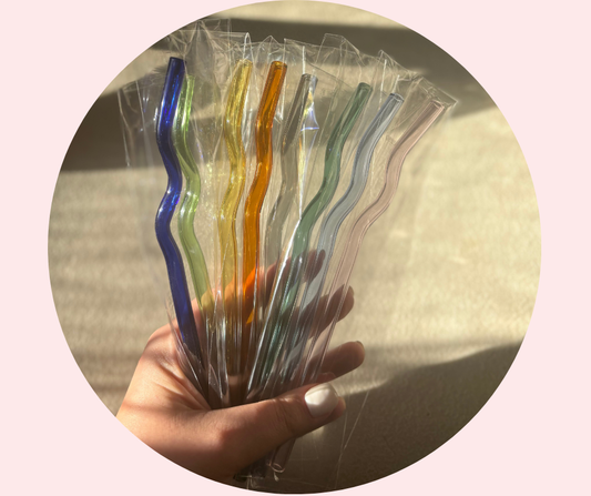 Squiggly Glass Straw