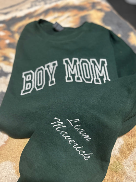 Boy Mom Custom Sweatshirt