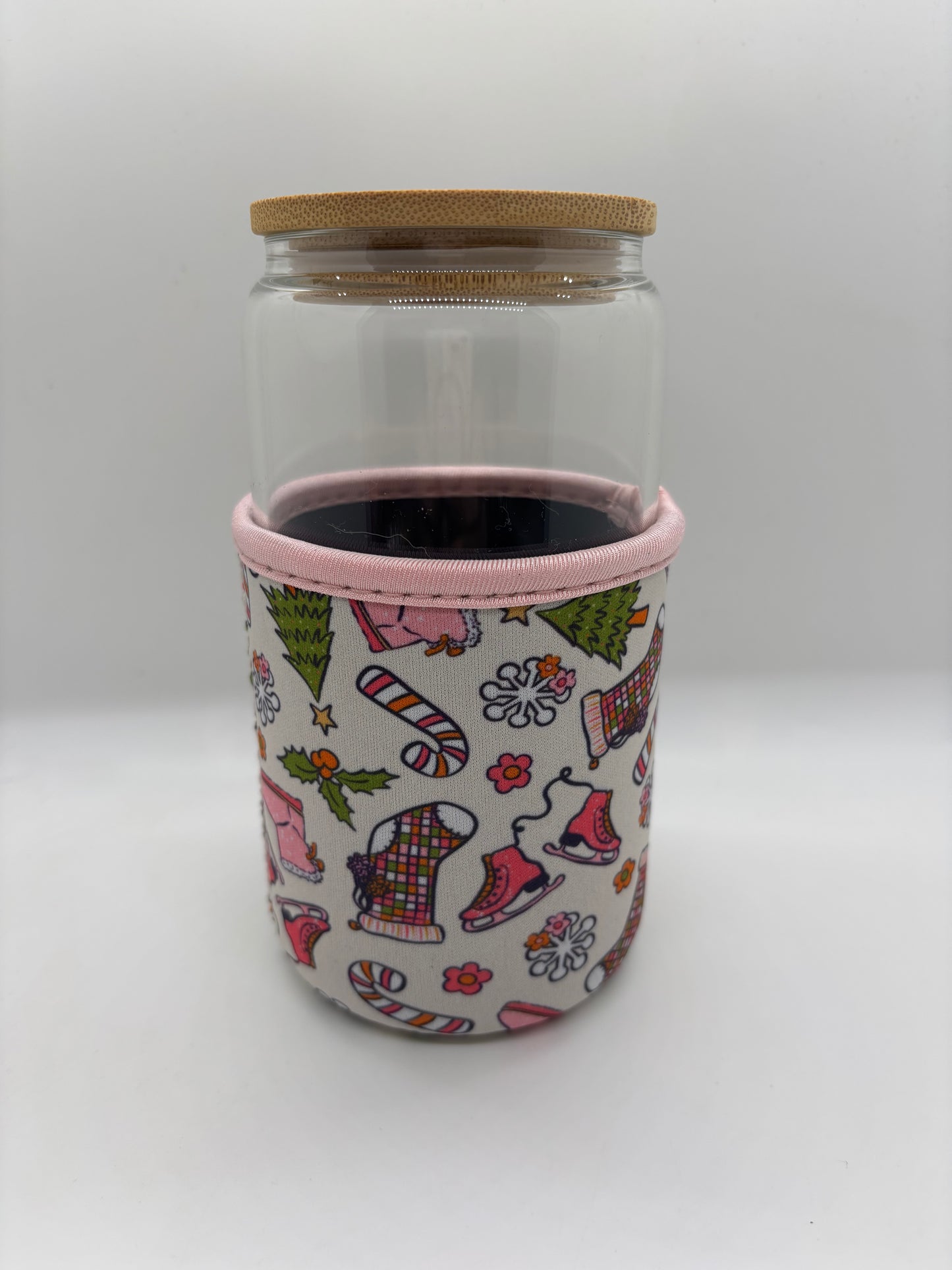Christmas Doodles Small Cup Coozie