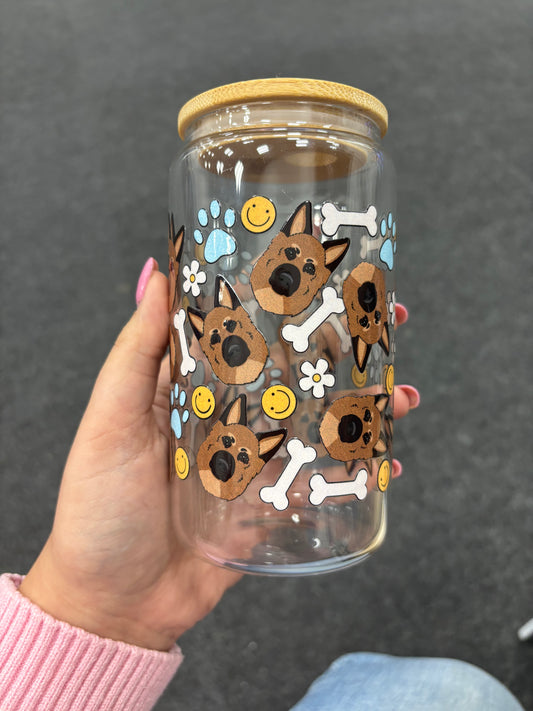 Brown Shepherd Glass Can Cup