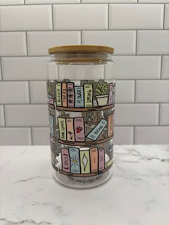 Library Wrap Glass Can Cup