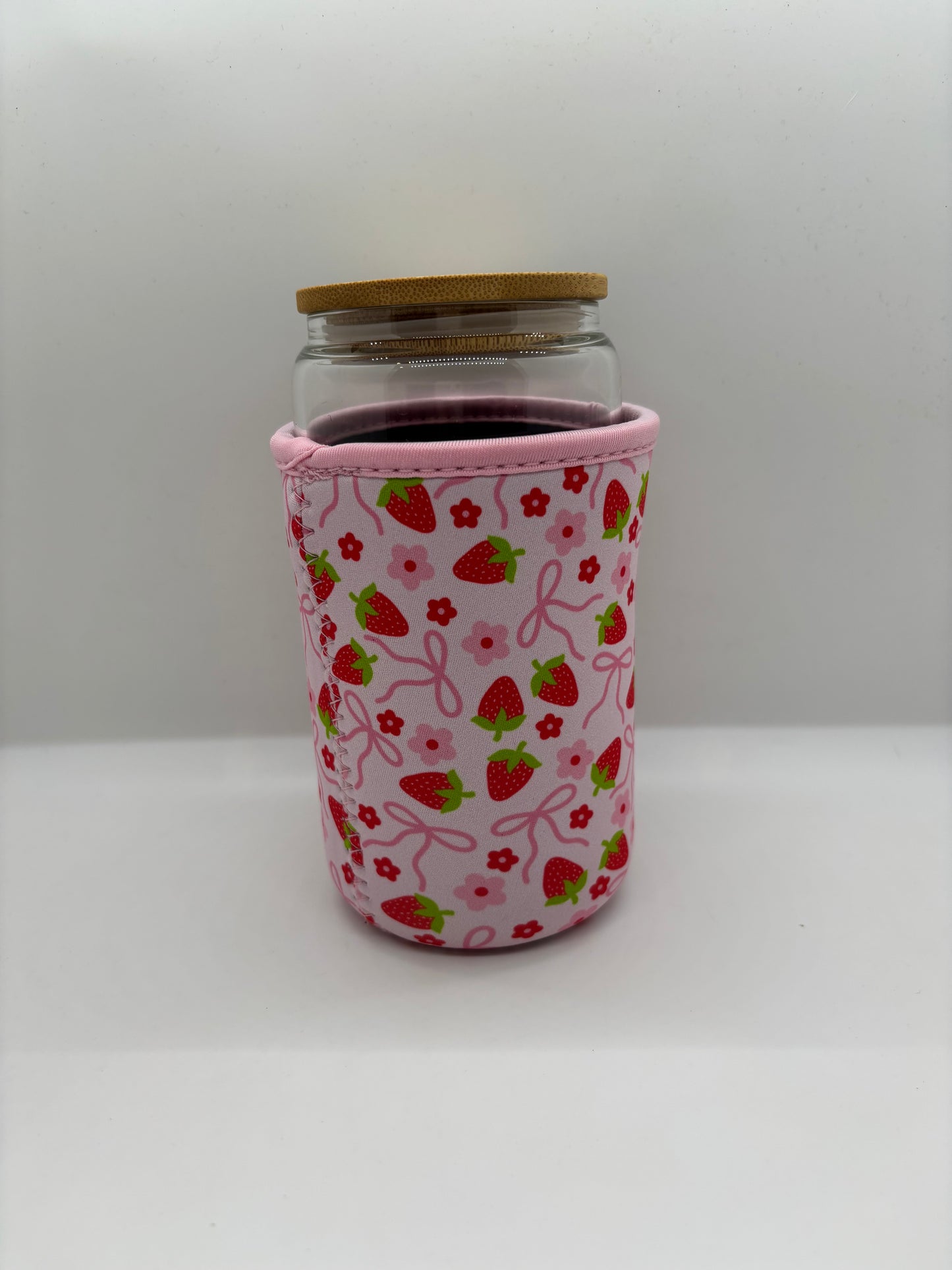 Strawberry Bows Large Coozie