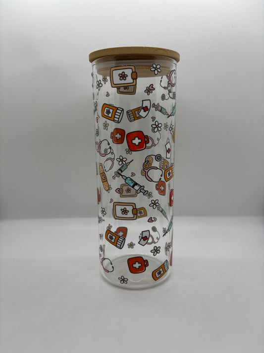 Medical 25oz Glass Can Cup