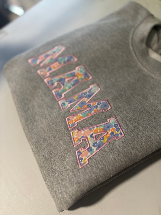 MAMA Custom Appliqué Sweatshirt